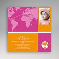 Adoptionskarten für Mädchen Pink rosa