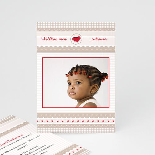 Adoptionskarten für Mädchen - Pastell 3628