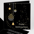 Geschäftliche Weihnachtskarten Weihnachtgrüsse in Gold