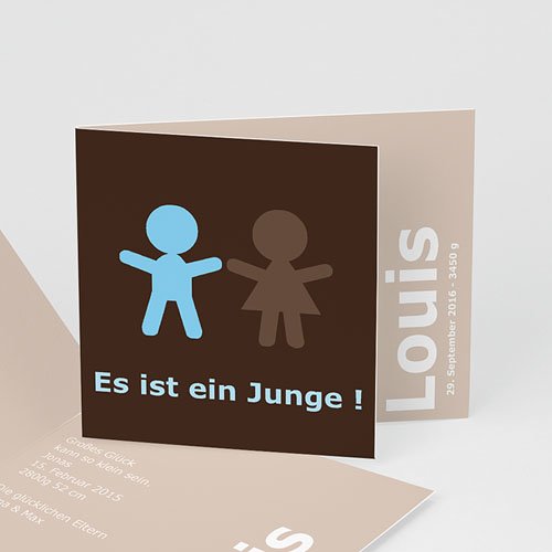 Babykarten für Jungen - Schokolade 3720
