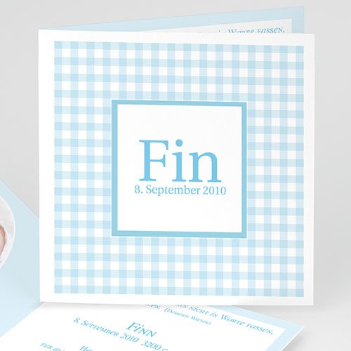 Babykarten für Jungen - Vichy Design 3776
