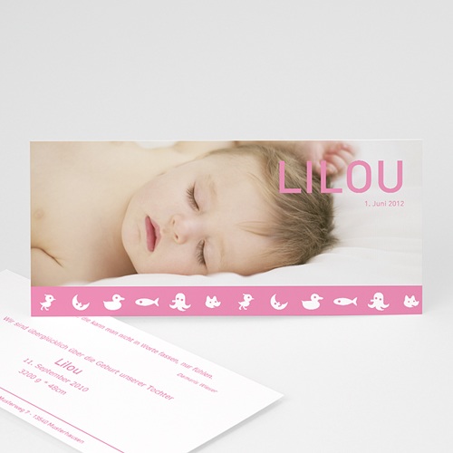 Geburtskarten für Mädchen - Lilou 3788