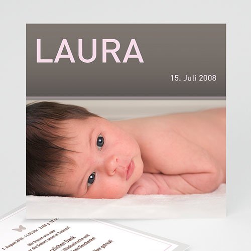 Geburtskarten für Mädchen - Lucie 3824