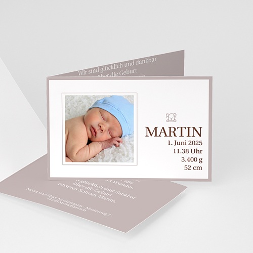 Babykarten für Jungen - Martin und der Hund 3852