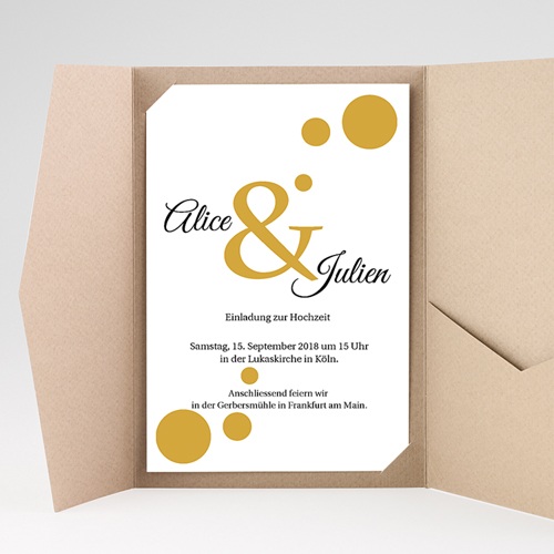 Hochzeitskarten Querformat - Bunt gemischt 38525
