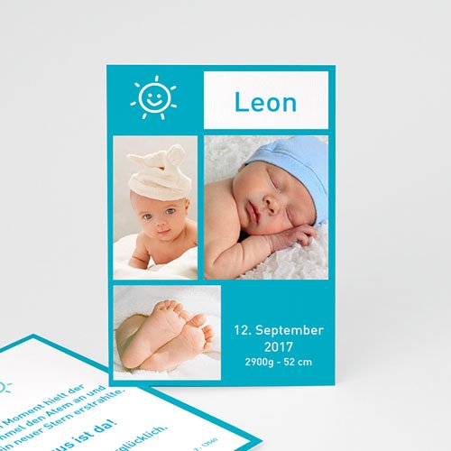 Babykarten für Jungen - Fotoreich Miniatur 3928
