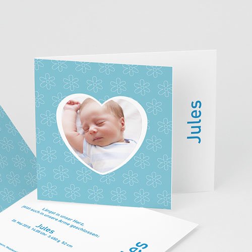 Babykarten für Jungen - Herzform 3932