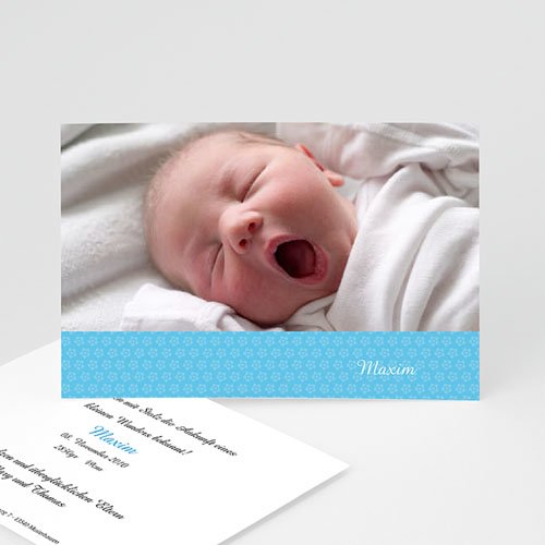 Babykarten für Jungen - Blümchenmuster 4026