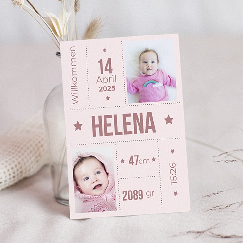 Geburtskarten für Mädchen - Rina 40666