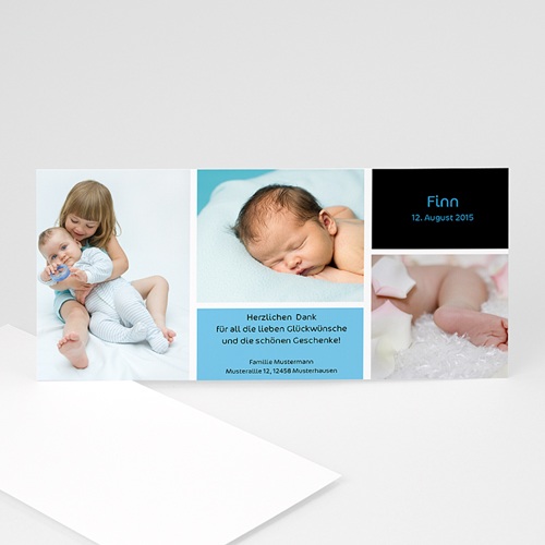 Babykarten für Jungen - Drei Babyfotos 4070