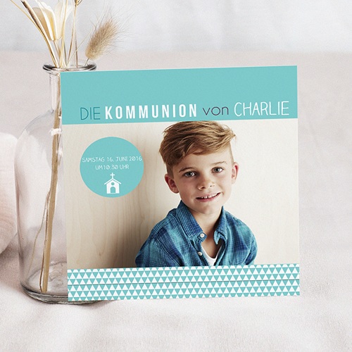 Einladungskarten Kommunion Jungen - Multiple Typographie 41142