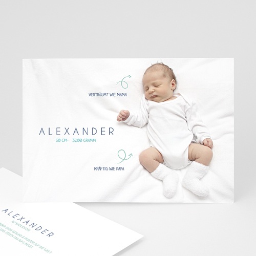 Babykarten für Jungen - Kleine Pfeile 41648