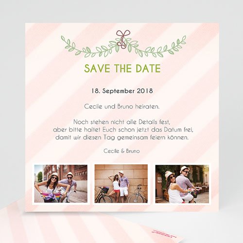 Save The Date - Streifendesign 41772