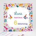 Einladungskarten Geburtstag Mädchen Partylaune