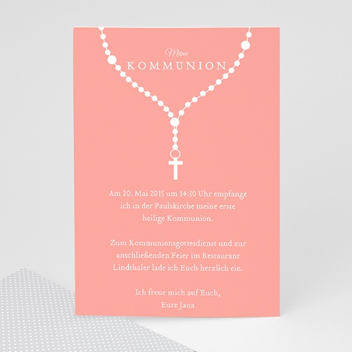 Einladungskarten Kommunion Mädchen - Ave Maria 42706