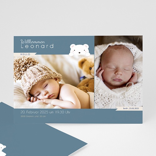 Babykarten für Jungen - Herr Bär 42783