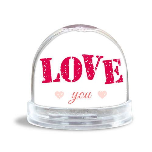 Glitzerkugel - Pink Love 42925