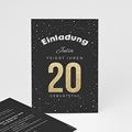 Erwachsener Einladungskarten Geburtstag Goldene 20