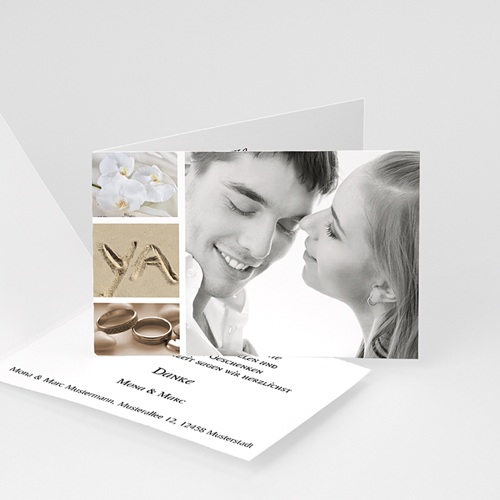 Hochzeitseinladungen modern - Fotoreich 4336