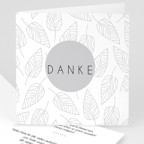 Trauer Danksagung weltlich - Trauerweide 43515