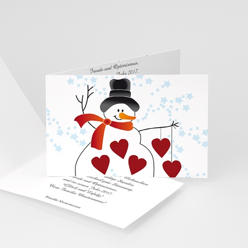 Weihnachtskarten - Schneemännchen 4356