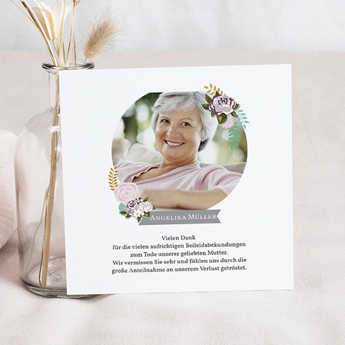Trauer Danksagung weltlich - Portrait 43794