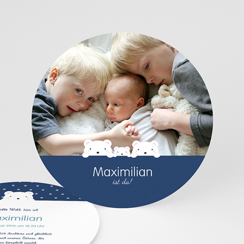 Babykarten für Jungen - 3 Bären 44204
