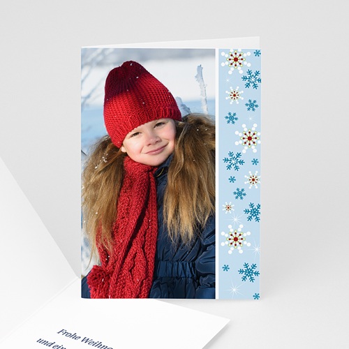 Weihnachtskarten - Flocken 4424