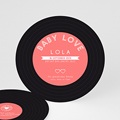Runde Geburtskarten CD Baby Love