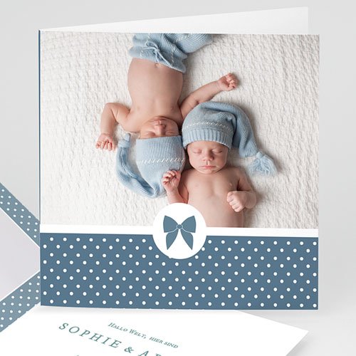 Babykarten für Jungen - Retro Blau 44382