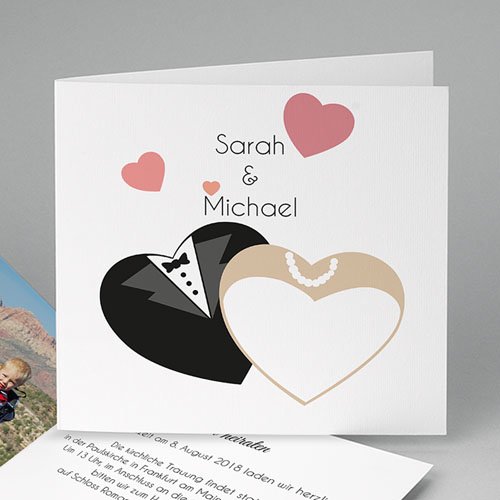 Hochzeitseinladungen modern - Hochzeit 44704