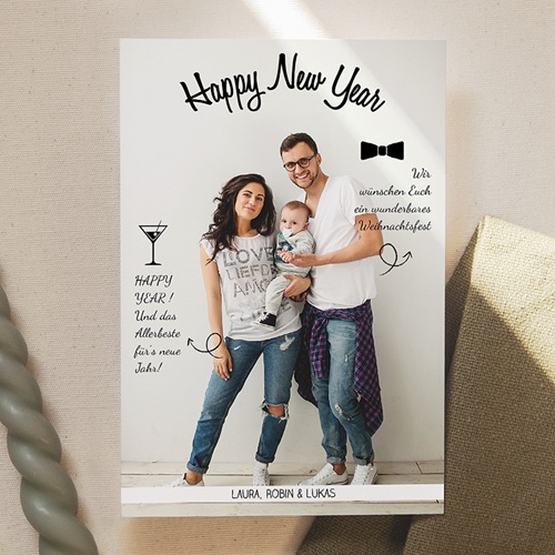 Weihnachtskarten - A Happy New Year 44827