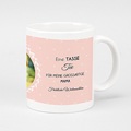 Personalisierte Fototassen Muttertag Tea Time rosé