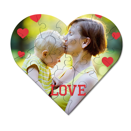 Fotopuzzle - Holz - Made with Love Puzzle 45436