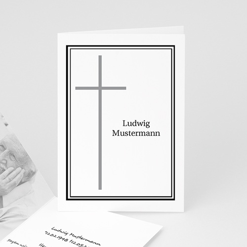 Trauer Danksagung christlich - Ranke 4544