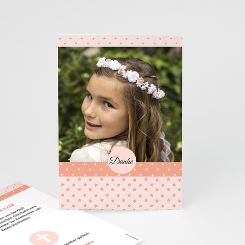 Dankeskarten Kommunion Mädchen - Phantasievoll 45891