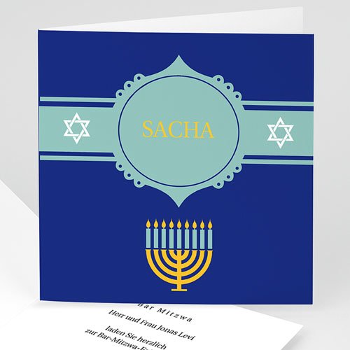 Bar Mitzwah Einladung - Noah 4590