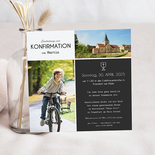 Einladungskarten Konfirmation - Heiliger Kelch 45939