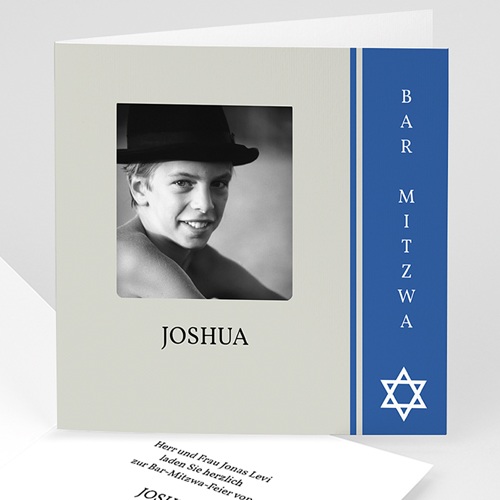 Bar Mitzwah Einladung - Benjamin 4606