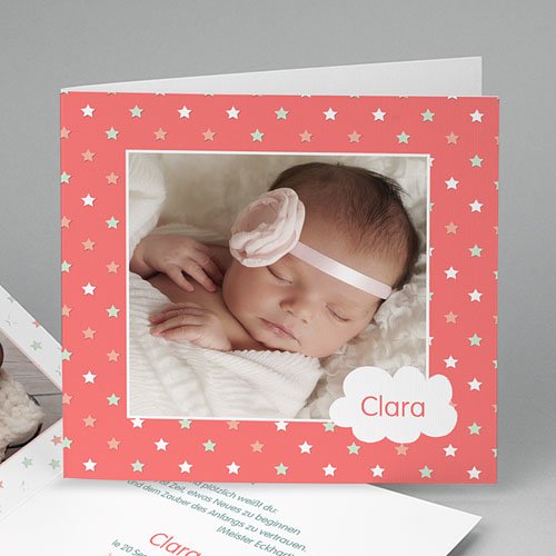 Foto-Babykarten gestalten - Sternenbedeckt 46479
