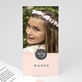 Dankeskarten Kommunion Mädchen Kleine Taube