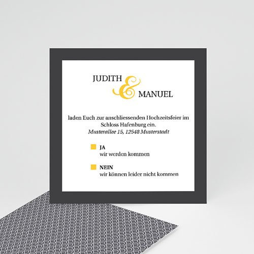 Einlegekarten Hochzeit - Yael 46875