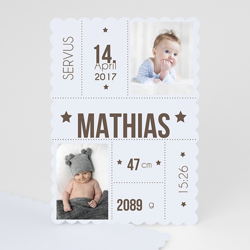 Babykarten für Jungen - Eckdaten 47976
