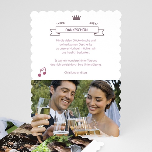 Alle Dankeskarten Hochzeit - Musiknoten
