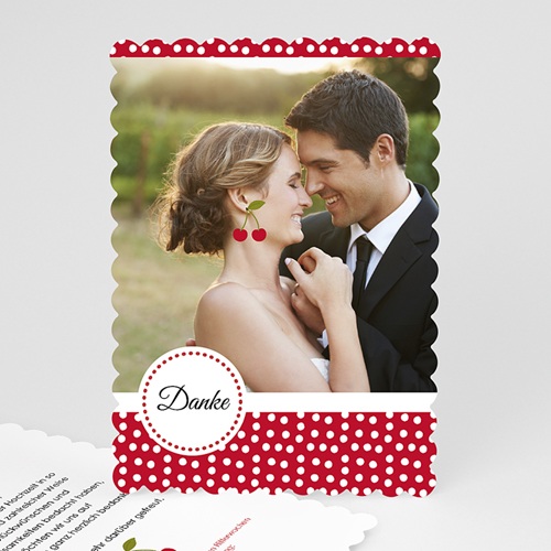 Alle Dankeskarten Hochzeit - Rote Kirschen
