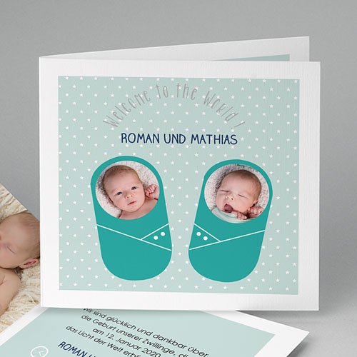 Babykarten für Zwillinge gestalten - Wohlig 48308