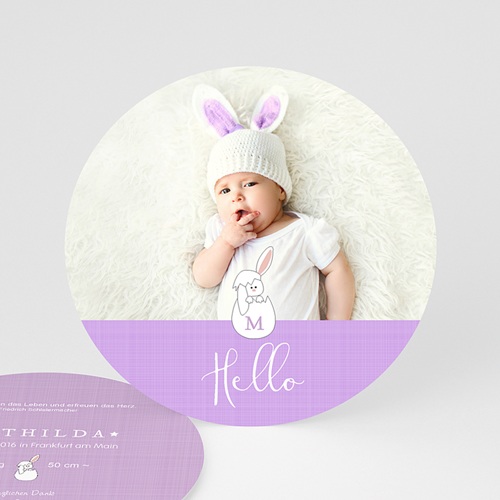 Geburtskarten für Mädchen - Hello Baby 48338