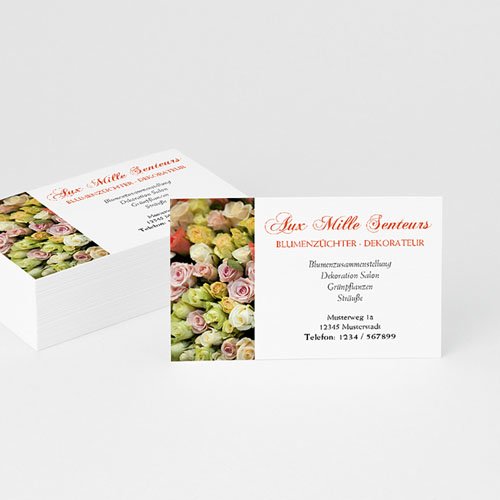Visitenkarten - Flower Power 4856