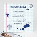 Einladungskarten Einschulung Tintenklecks