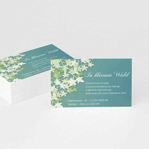 Visitenkarten - Flower 4858